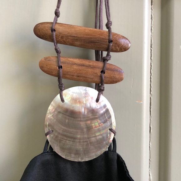 Miguelina Silk Halter with Shell details - Picture 3 of 7